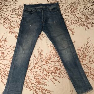 H&M skinny blue jeans size 32 x 32